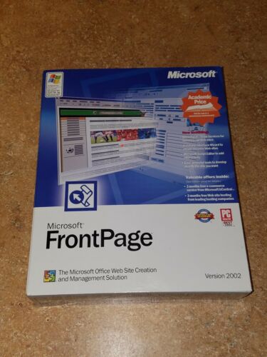 Microsoft FrontPage 2002 Full Version for Windows 392-01184 (C.O.A & PRODUCT KEY