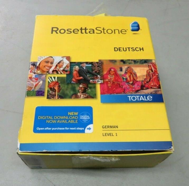 Rosetta Stone LEARN  GERMAN  LEVEL 1  TOTALE  V4 CD SET+ DIGITAL DOWNLOAD
