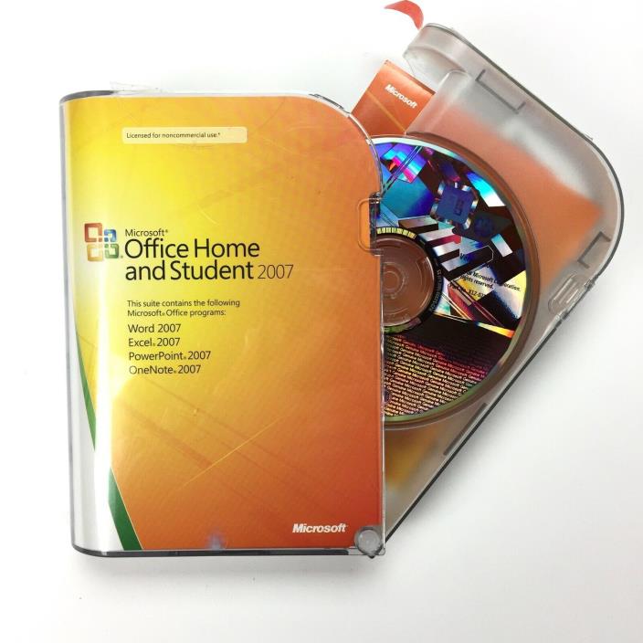 Microsoft Office Home And Student 2007, with Product Key, CD disk