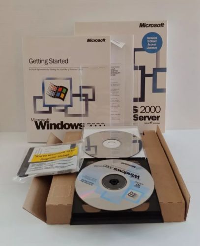 Microsoft Windows 2000 server - 5 Client Access License - Opened Unused