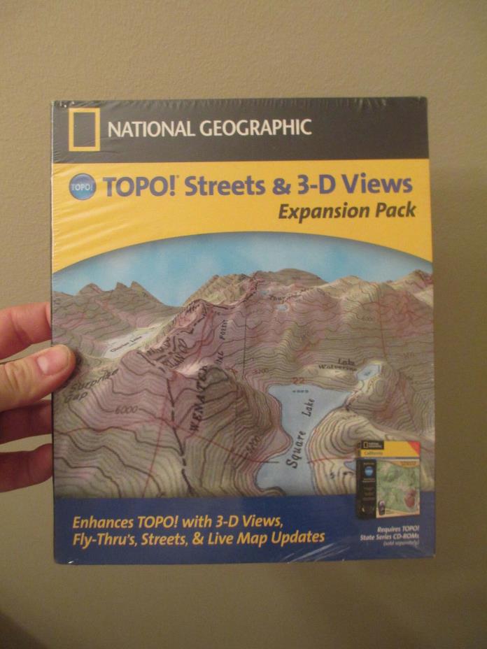 NATIONAL GEOGRAPHIC TOPO STREETS & 3-D VIEWS EXPANSION PACK - GPS USA MAPS