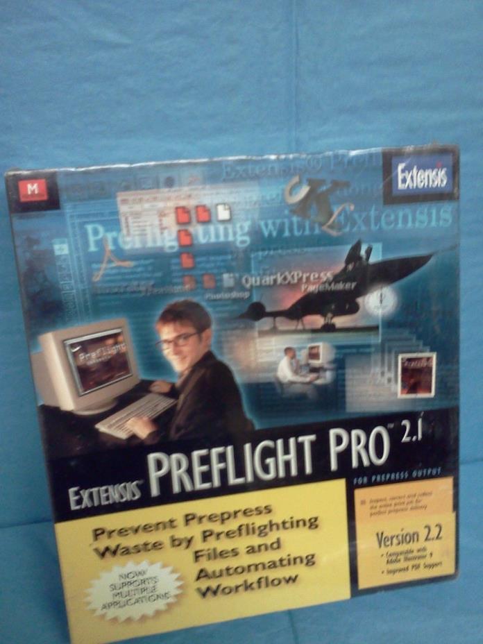 Extensis PreFlight Pro 2.2 for Mac NEW AND SEALED