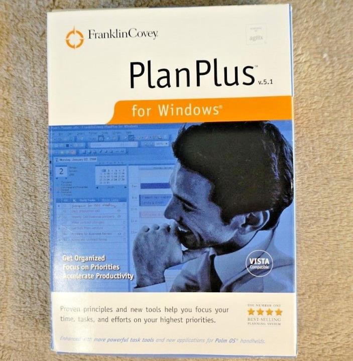 Franklin Covey PlanPlus 5.1 for Windows Vista Compatible