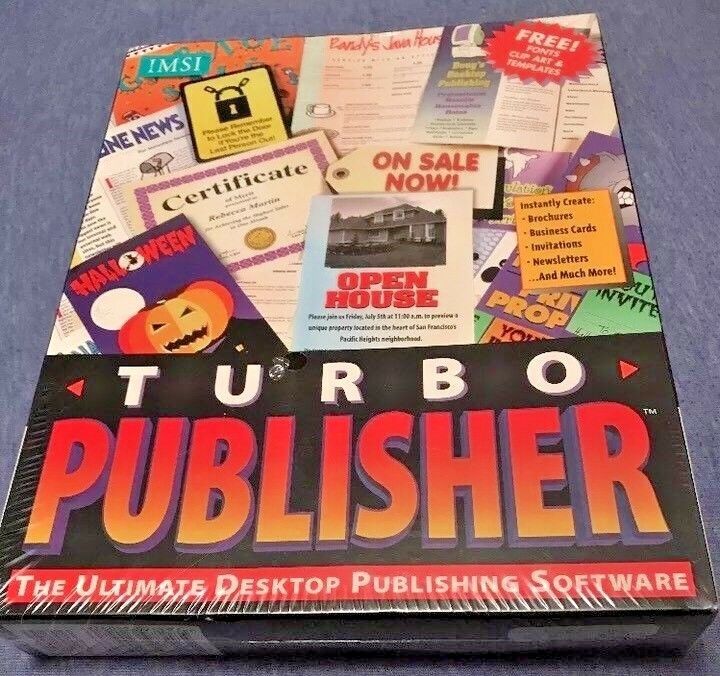 Turbo Publisher PC CD desktop publishing create custom documents