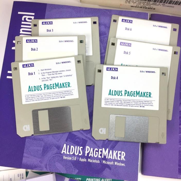 Aldus Pagemaker v.5.0a for Windows, 3.5