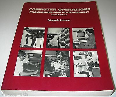 Vintage COMPUTING Computer Operations/Marjorie Leeson/Procedure/Management BOOK