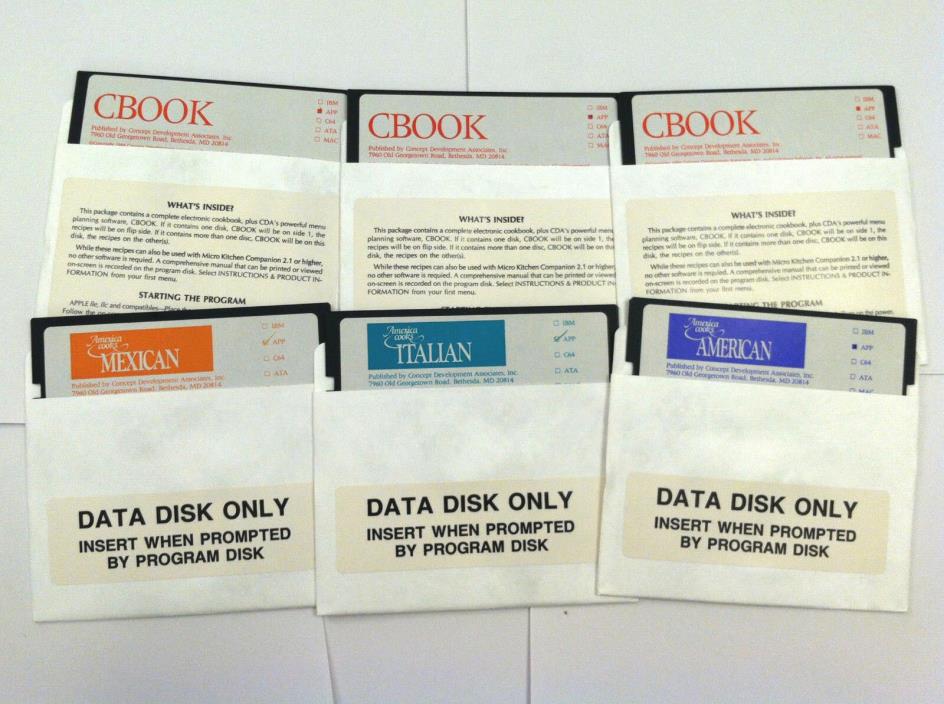 Lot of 6 America Cooks 5 1/4