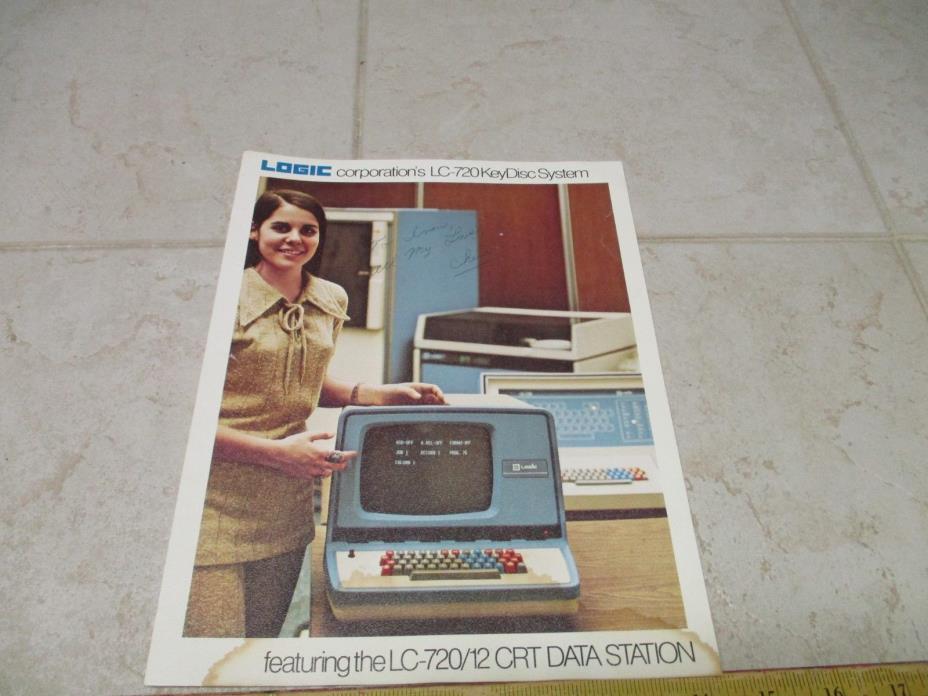 VTG Logic LC-720/712 Key Disc System Computer Terminal Mainframe Brochure