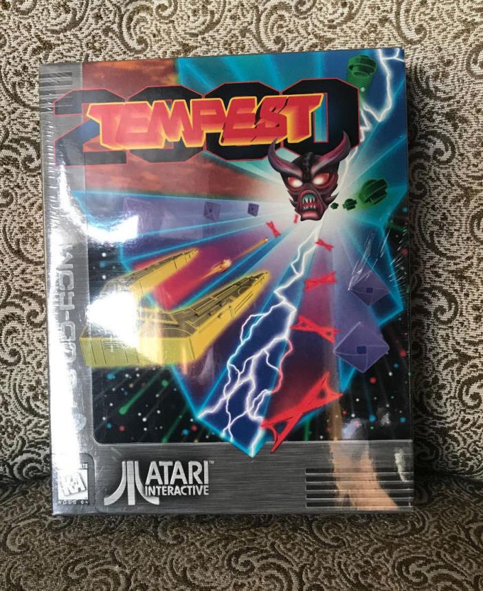 NICE BOX!  FACTORY SEALED!  Atari Tempest 2000 Video Game.  PC COLLECTIBLE