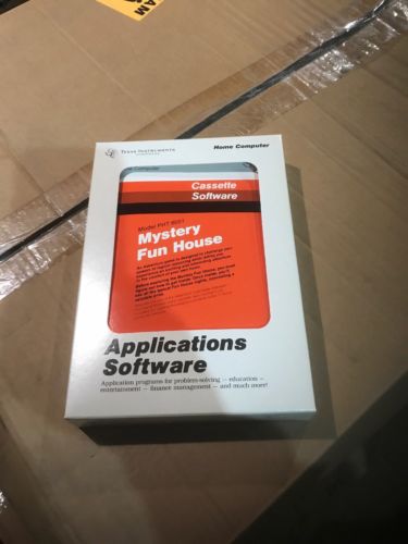 Minty New Nos TI99-4a Home Computer Mystery Fun House Cassette Rare PHT PHD 6051