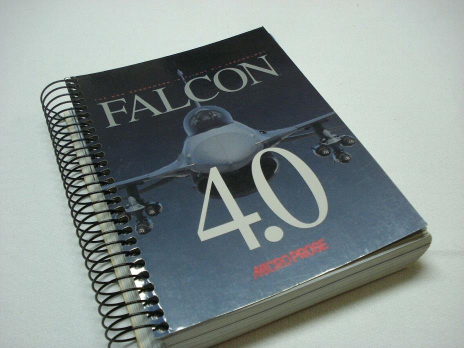 FALCON 4.0 BY MICROPROSE 1998 FIRST EDITION SPIRAL BOUND STRATEGY BOOK ONLY!