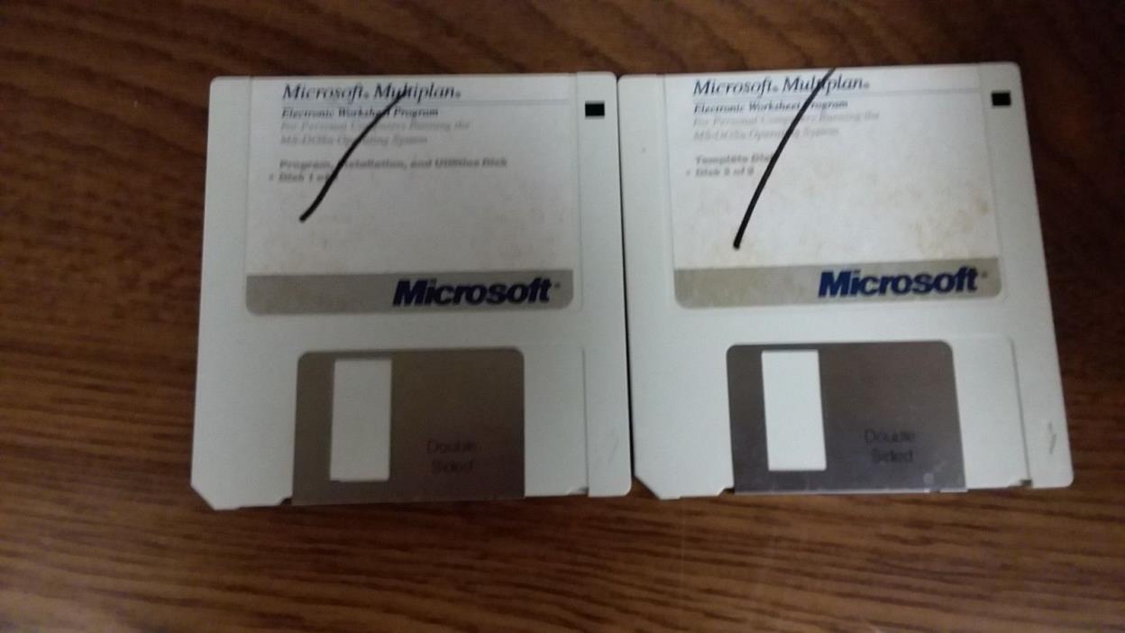 MICROSOFT MULTIPLAN 3.0, 1987, 3.5