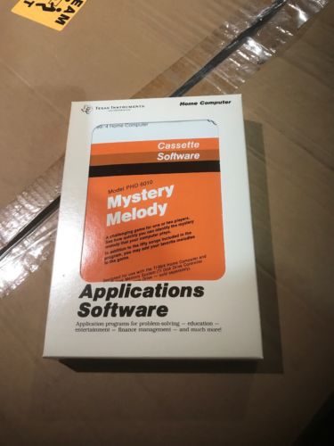 Minty New Nos TI99-4a Home Computer Mystery Melody Cassette Rare PHT PHD 6010