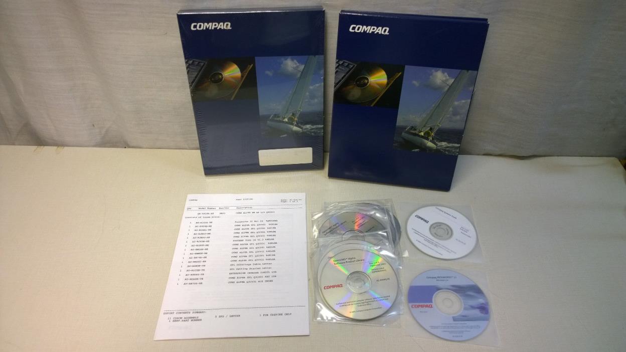 DEC / COMPAQ OpenVMS Alpha Software Product Library & Documentation CDs Sep 2001