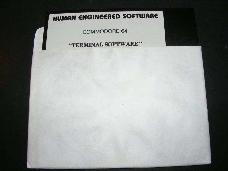 Very Rare Commodore 64 C64 Human Engineered Terminal Software 5.25