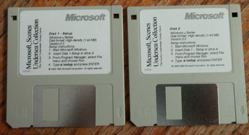 Microsoft Scenes Undersea Collection Disk 1 & 2