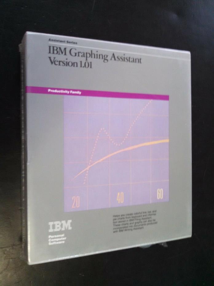IBM Graphing Assistant Version 1.01 From 1984. New in sealed package.