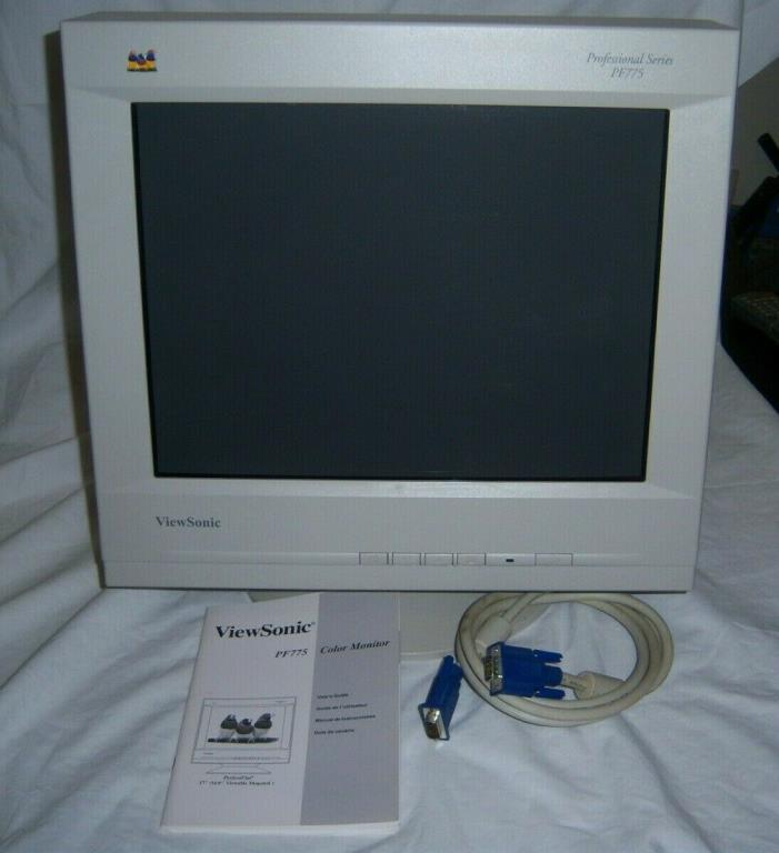 Vtg Viewsonic PF775 CRT 17