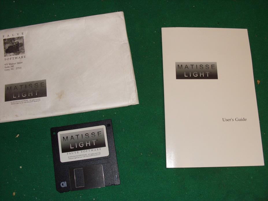 Vintage 1994 Matiisse Light software 3.5 