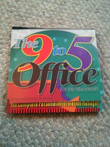 001 Vintage 9 to 5 For The Macintosh Software 3.5 Floppy Disks