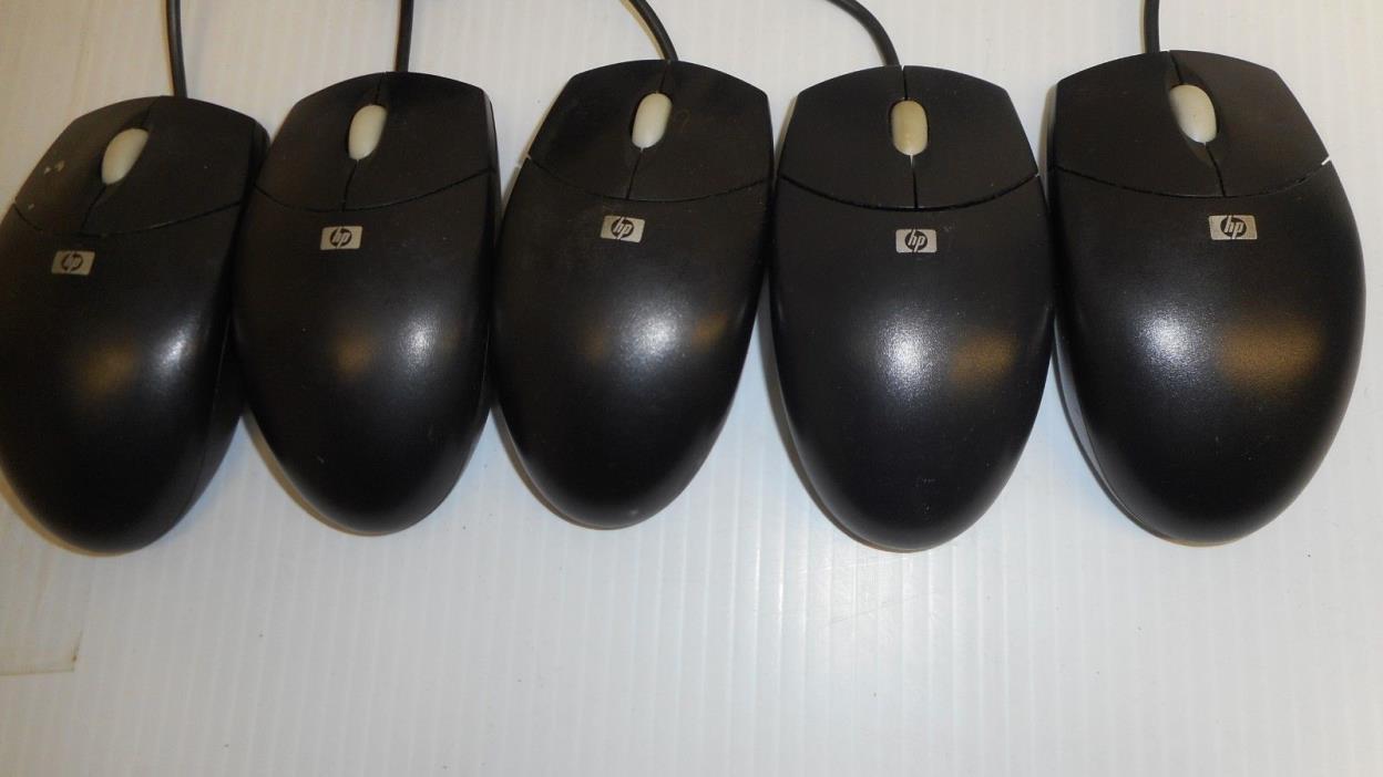 HP CP-15K 334684-002 PS/2 Wired Mechanical 2-Button Track Ball Roller Ball lot 5