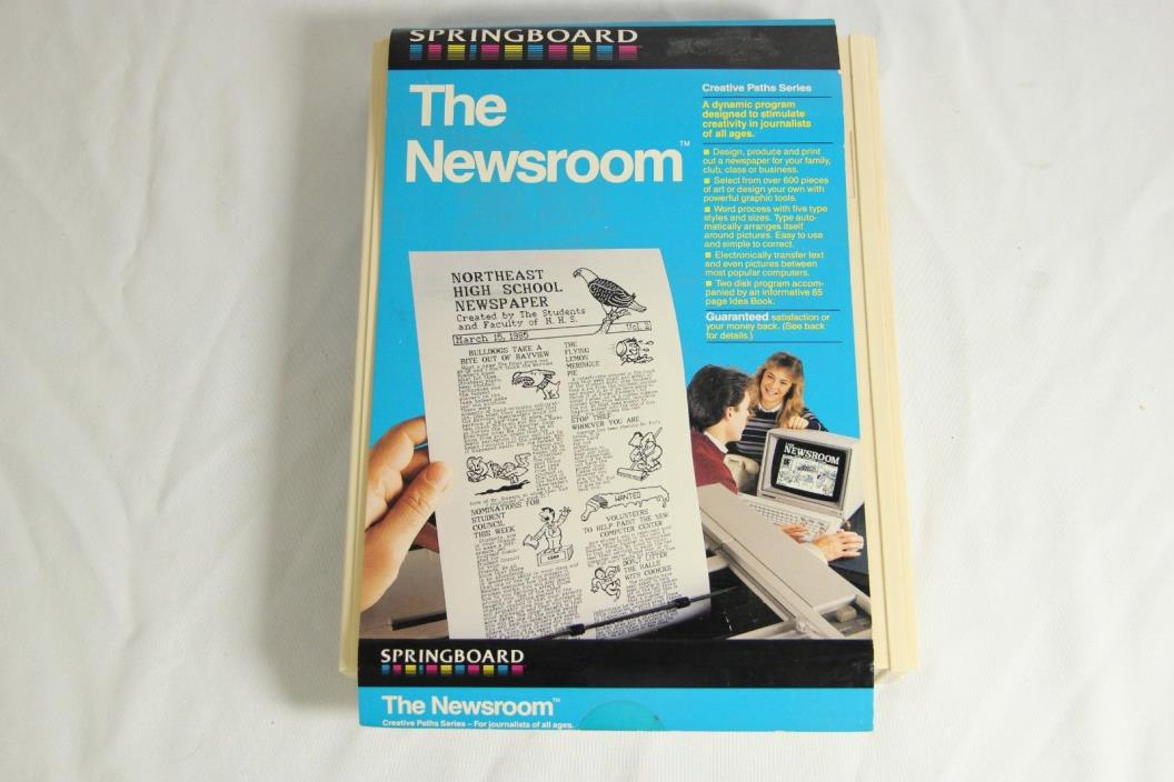 Vintage Software Apple II 64k - The Newsroom - Springboard