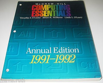 Vintage McGraw-Hill Computing Essentials/ Brian K William ISBN 0070488029.