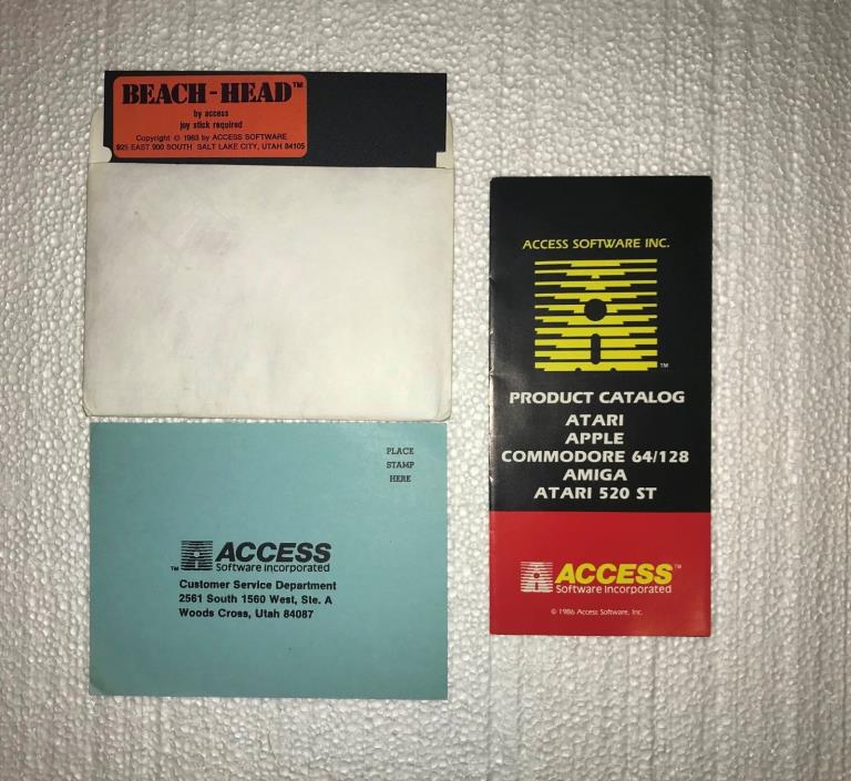 Atari 8 Bit - Beach Head By Acess (UK) Release  Side1 C64 - Side 2 Atari 8 Bit