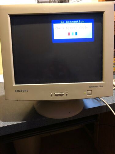 Vintage Samsung Sync Master CRT Computer & Gaming Monitor 753DF 17