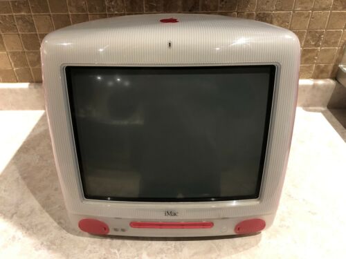 Apple iMac G3 • Pink • OS X • Vintage Desktop PC Computer • Tested •