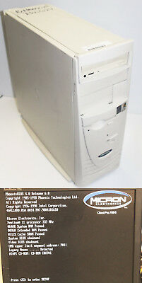 Vintage Micron ClientPro 766xi Tower 333mhz PII 6.4gb 96mb Windows 98 Desktop