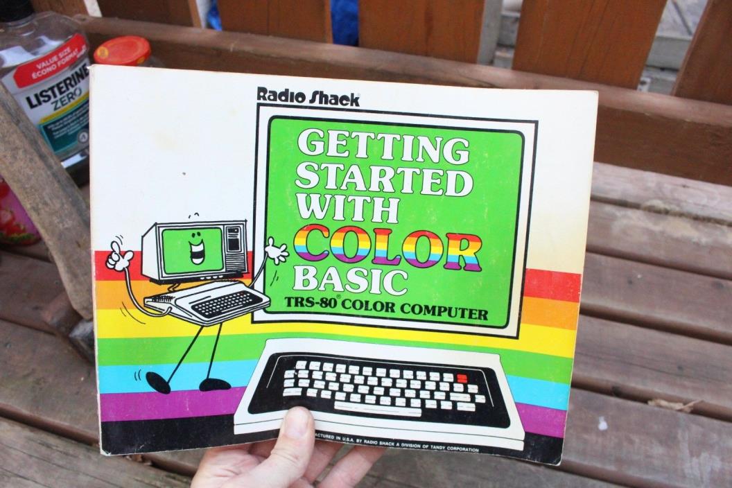 Radio Shack TRS-80 Color Computer Getting Started Basic Manual Basic Guide Book