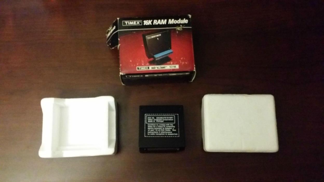 Vintage Computer Timex Sinclair 1016 16K Ram Module Memory for Model 1000
