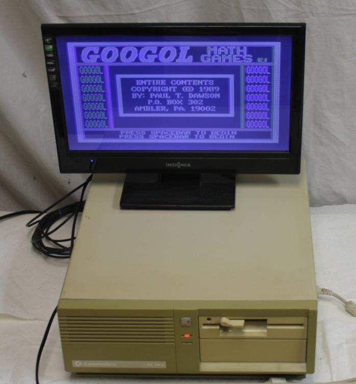 Vintage Commodore Colt PC20-III 8088 IBM PC Clone MS DOS 3.21 640kB RAM, TESTED!