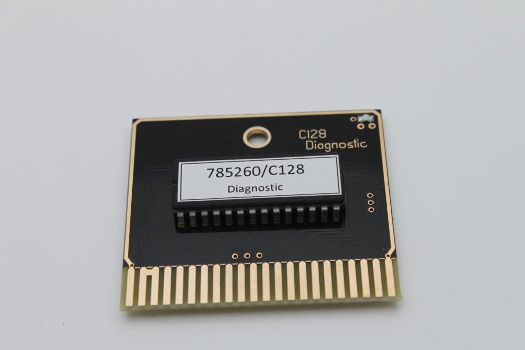 NEW V2 - Commodore 128 Diagnostic Cartridge 785260 GOLD ENIG C128 128D 128DCR
