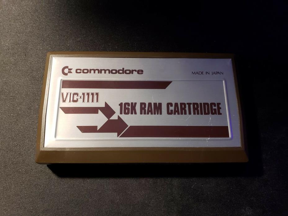 Commodore VIC-20 16k RAM Expansion Cartridge - VIC-1111 untested as-is