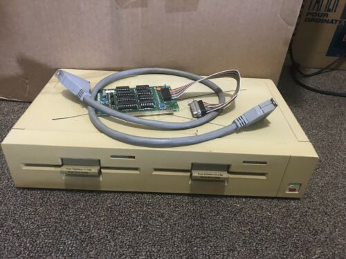 Apple II,+,c,e,gs Duodisk, Cable And Drive Interface Card. ALL WORKING