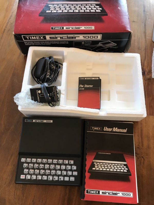 Timex Sinclair 1000 Personal Computer Vintage Used w/ original box Classic VTG