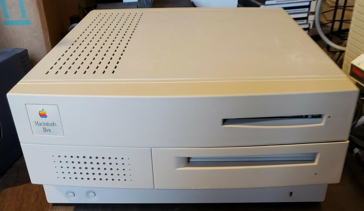Vintage Apple Macintosh IIvx Computer MAC OS 7.5 Power Cord, For parts or repair