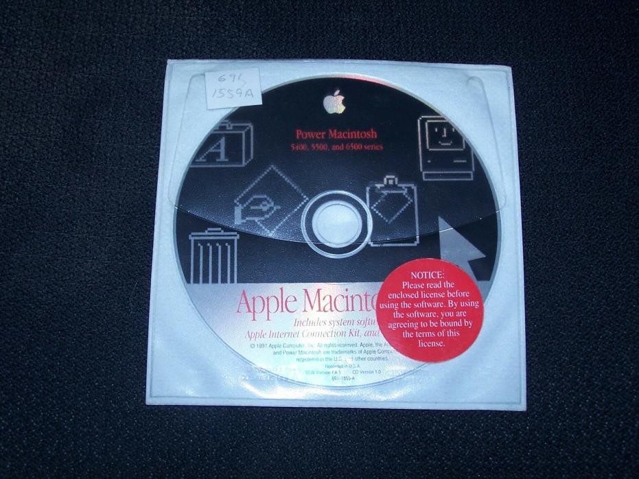 Install CD for Apple Power Macintosh 5400, 5500 and 6500 series 691-1559-A