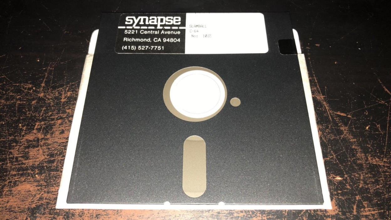 Synapse Slamball (Commodore 64 Disk)