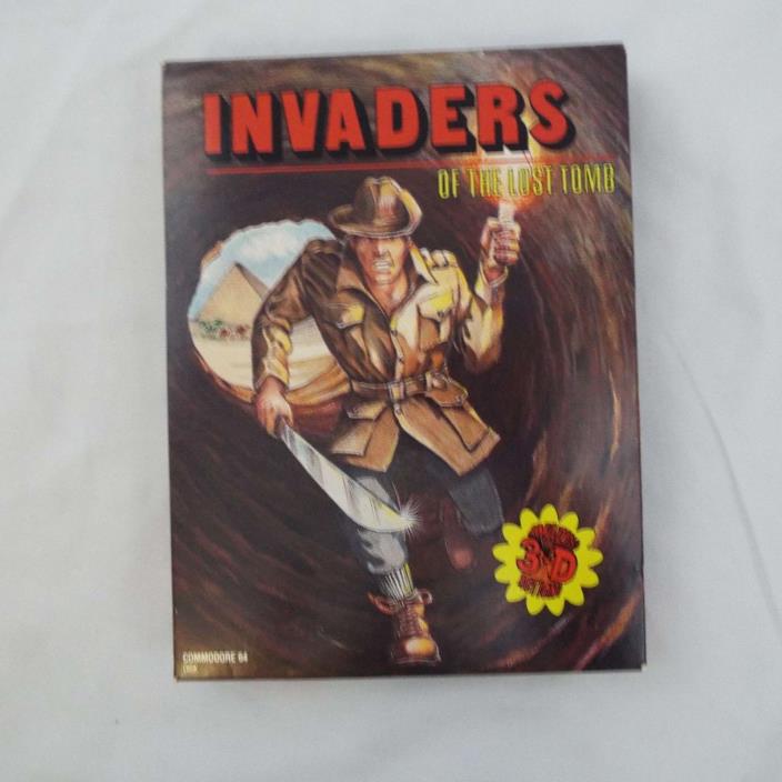 Invaders of the Lost Tomb Box UXB/Spinnaker Commodore 64 BOX ONLY for Collector