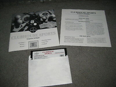 Clubhouse Sports by Ed Ringler for Commodore 64/128 *VINTAGE*