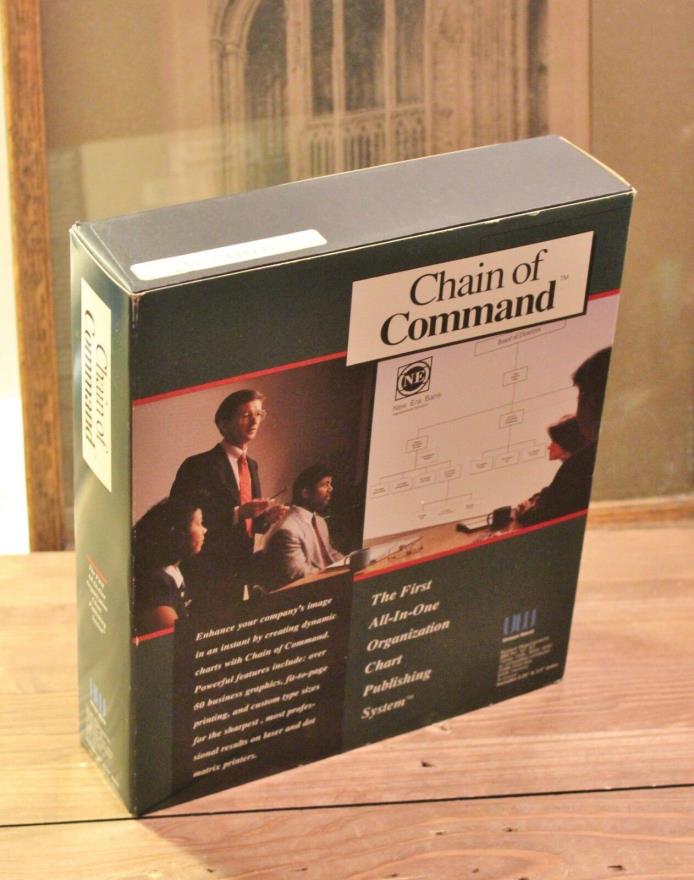 Chain of Command - Unison World Software 1989 Open Box  Contents Factory Sealed