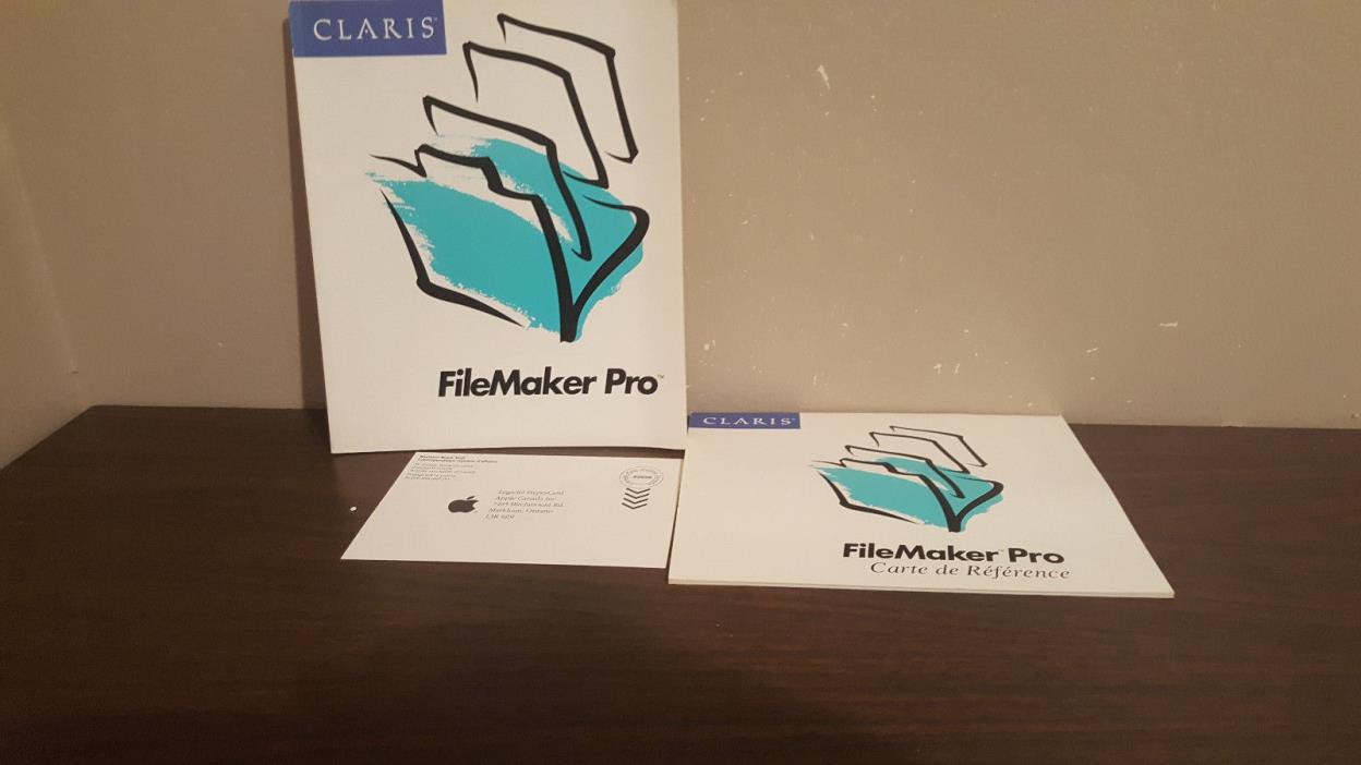 Bundle of Claris filemaker pro FRENCH GUIDES