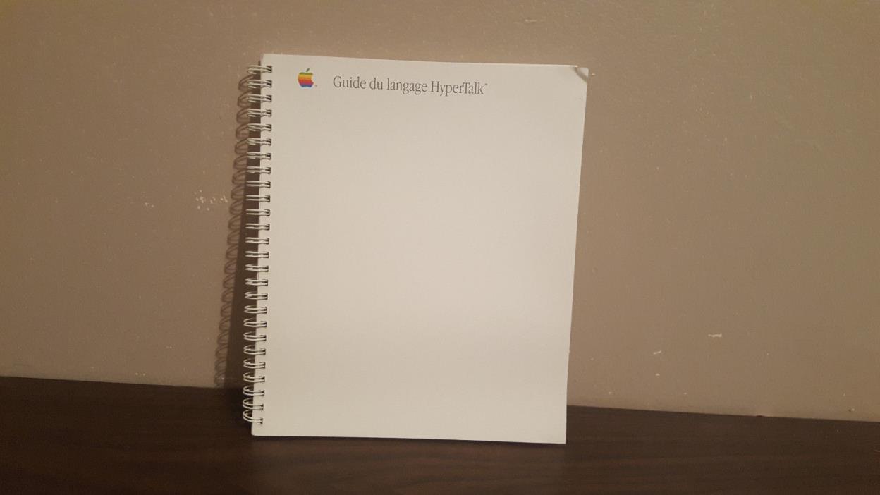 Hypertalk user's guide FRENCH