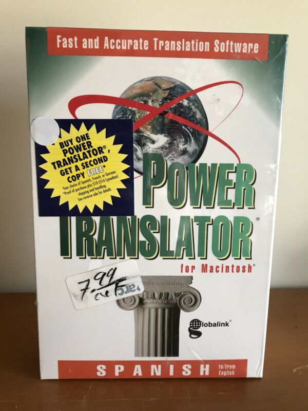 Globalink Power Translator Spanish to from English for Mac Macintosh