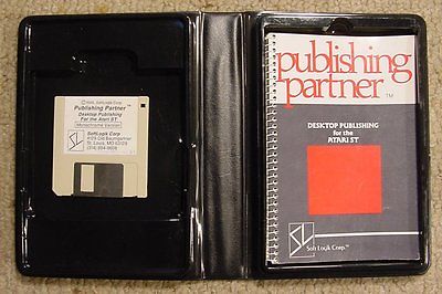 1986 Atari ST Publishing Partner Softlogic Corp