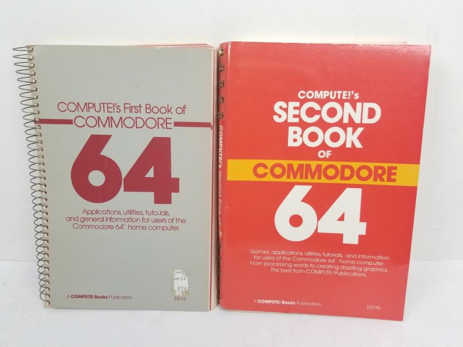 COMPUTE!'S First & Second Book of Commodore 64 Utilities Tutorials Apps Compute