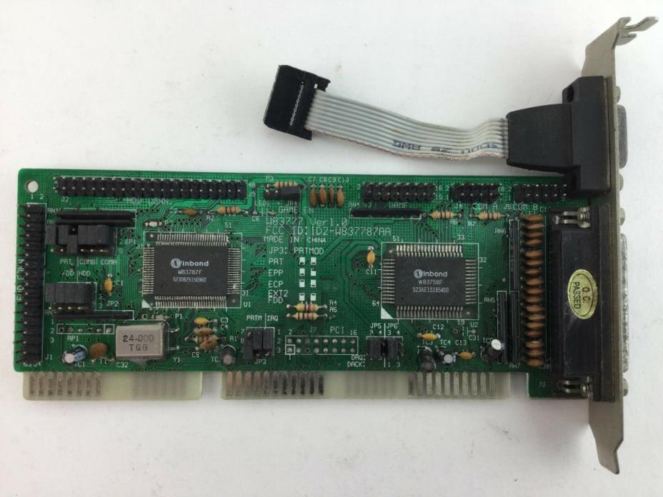 Inbond Multi-IO Card W83777 Ver 1.0, FCC ID: ID2-W837787AA  W83758F Board